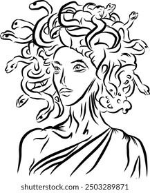 Medusa trauma is increasingly attacking women, and it is very sad.
depicts an illustration of Medusa's sin, and Medusa's beauty