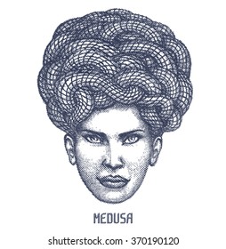 Medusa. Vector