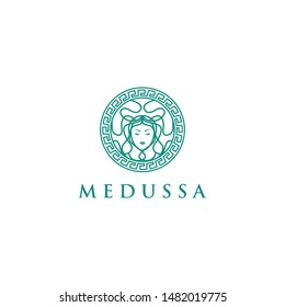 medussa hair vector logo for hair care salons