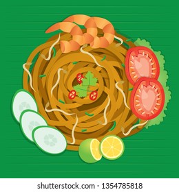 Mee goreng meaning "fried noodles", is an often spicy fried noodle dish, originating from originating from Southeast Asia, common in Indonesia, Malaysia, Brunei Darussalam, and Singapore.