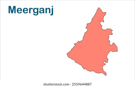 Meerganj subdivision map, Bareilly District, Uttar Pradesh State, Republic of India, Government of  Uttar Pradesh, Indian territory, Eastern India, politics, village, tourism