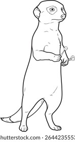 Meerkat Darts Dart Animal Vector Graphic Art Illustration