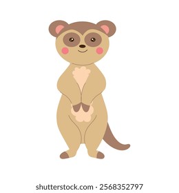 meerkat desert animal icon isolated