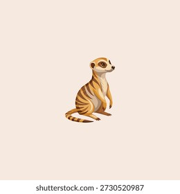 Meerkat icon flat vector design.
