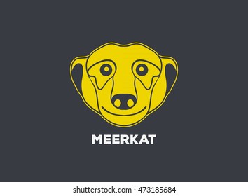 meerkat logo vector icon design