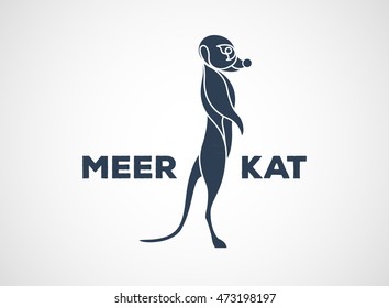 meerkat logo vector icon design