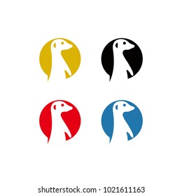 Meerkat vector logo graphic abstract