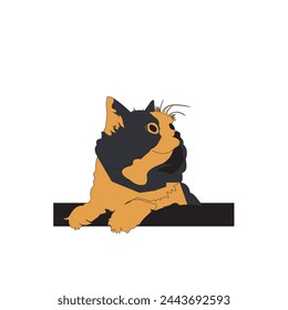 Meet Buntel: a charming cat design capturing feline grace and playfulness. Perfect for greeting cards and merchandise!