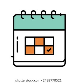 Ilustración vectorial de icono de fecha límite