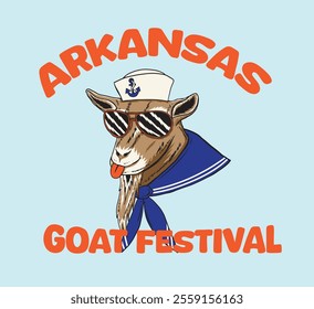 Meet the delightful vintage sailor goat striking a fun pose! This whimsical illustration blends nautical charm and humor, perfect for animal lovers and collectors alike!