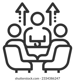 treffen Sie Symbol Design Simple Set for Use in Website Graphics Report Logo Infografiken, Beste Qualität Outline Symbol Collection Symbol Vektorgrafik
