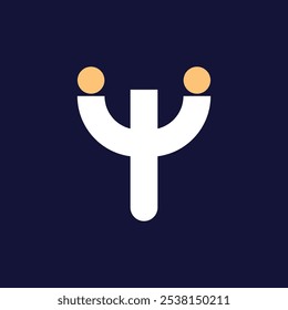 meet logo design vector illustration