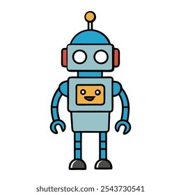 "Meet Lucy, the robot mascot that serves up smiles with a burger in hand! With a friendly metallic sheen and playful charm, she's the perfect blend of tech and tasty treats."