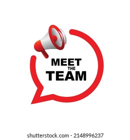 Treffen Sie das Team auf weißem Hintergrund