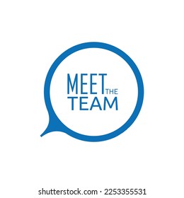 Treffen Sie das Team auf weißem Hintergrund