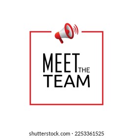 Treffen Sie das Team auf weißem Hintergrund