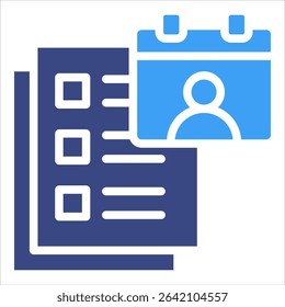 Meeting Agenda Icon Element For Design