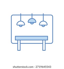 Icono de fondo de reunión Vector ilustración de stock