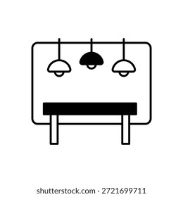 Icono de fondo de reunión Vector ilustración de stock