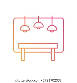 Icono de fondo de reunión Vector ilustración de stock