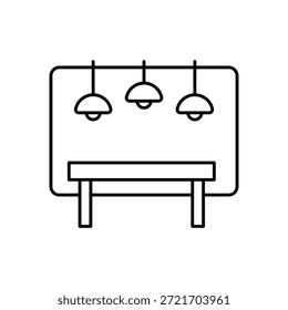 Icono de fondo de reunión Vector ilustración de stock