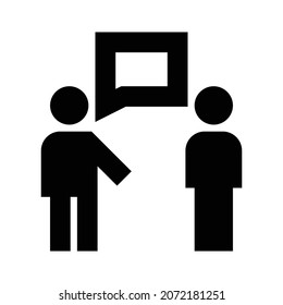 Icono del vector de línea negrita de reunión que puede modificar o editar fácilmente

