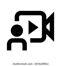 Meeting Bold Outline Vector icons that can easily modify

