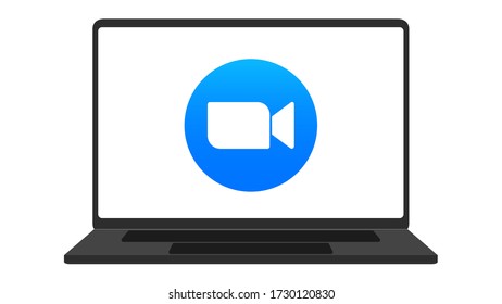 Meeting Camera Icon for Notebook Symbol Vector Illustration