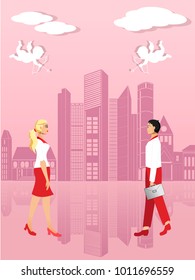 Meeting in the city