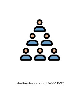 Meeting colored icon. Simple color element illustration. Meeting concept outline symbol design from Business strategy set. Can be used for web and mobile