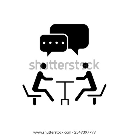 meeting concept line icon. Simple element illustration. meeting concept outline symbol design.