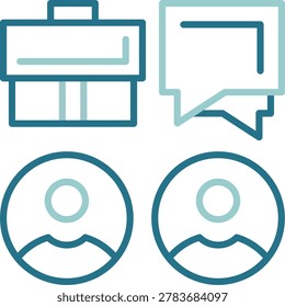 Meeting Creative Illustration Icon Design