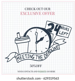 Meeting the deadline doodle