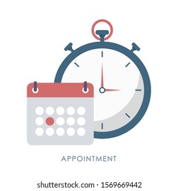 Meeting Deadlines flat design concept