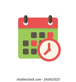 Meeting Deadlines, modern flat icon