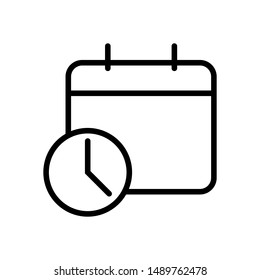 Meeting Deadlines modern stylish icon on white background