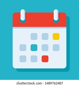 Meeting Deadlines modern stylish icon on turquoise background