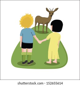 Meeting with a deer