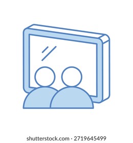 Ilustração de estoque vetorial do ícone de fim de reunião