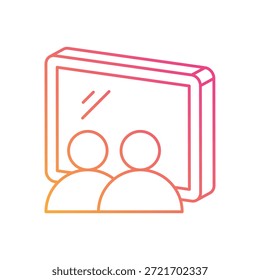 Ilustração de estoque vetorial do ícone de fim de reunião