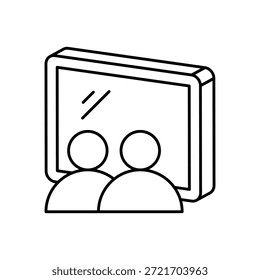 Ilustração de estoque vetorial do ícone de fim de reunião