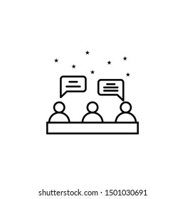 Meeting event management icon. Element of event management icon