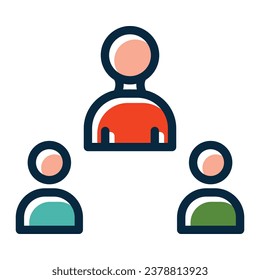 Meeting Filled Dark Colors  Icon For Personal And Commercial Use.
