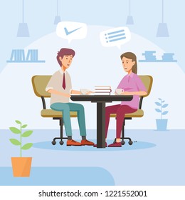 Meeting With Friend In Co working Space For Finding Solutions