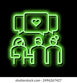 meeting with girlfriends leisure neon light sign vector. meeting with girlfriends leisure illustration