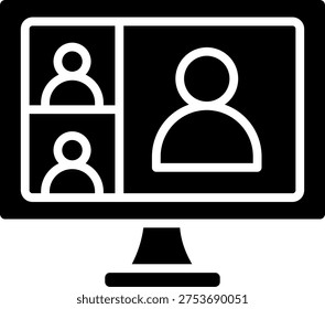 Meeting Glyph Icon Vector Design