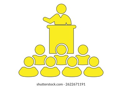 Kollektion von durchgezogenen Symbolen für Besprechungssymbole. Enthaltend Business, Training, Seminar, Teamwork, Workshop. Für Website-Marketing-Design, Logo, App, Vorlage, ui. Trainingssymbol, Werkstatt-Linearzeichen. EPS 10. 