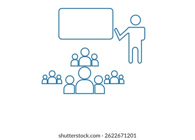 Meeting glyph solid icons collection. Containing business, training, seminar, teamwork, workshop. For website marketing design, logo, app, template, ui. raining icon, workshop linear sign. EPS 10. 