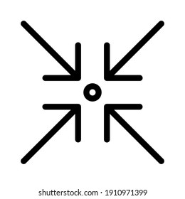 Reunión, aquí, apuntar la imagen vectorial de icono. También se puede usar para flechas y signos. Idóneo para aplicaciones web, aplicaciones móviles y medios impresos.
