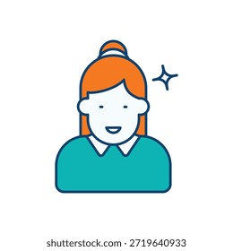 Icono de anfitrión de reunión Vector ilustración de stock